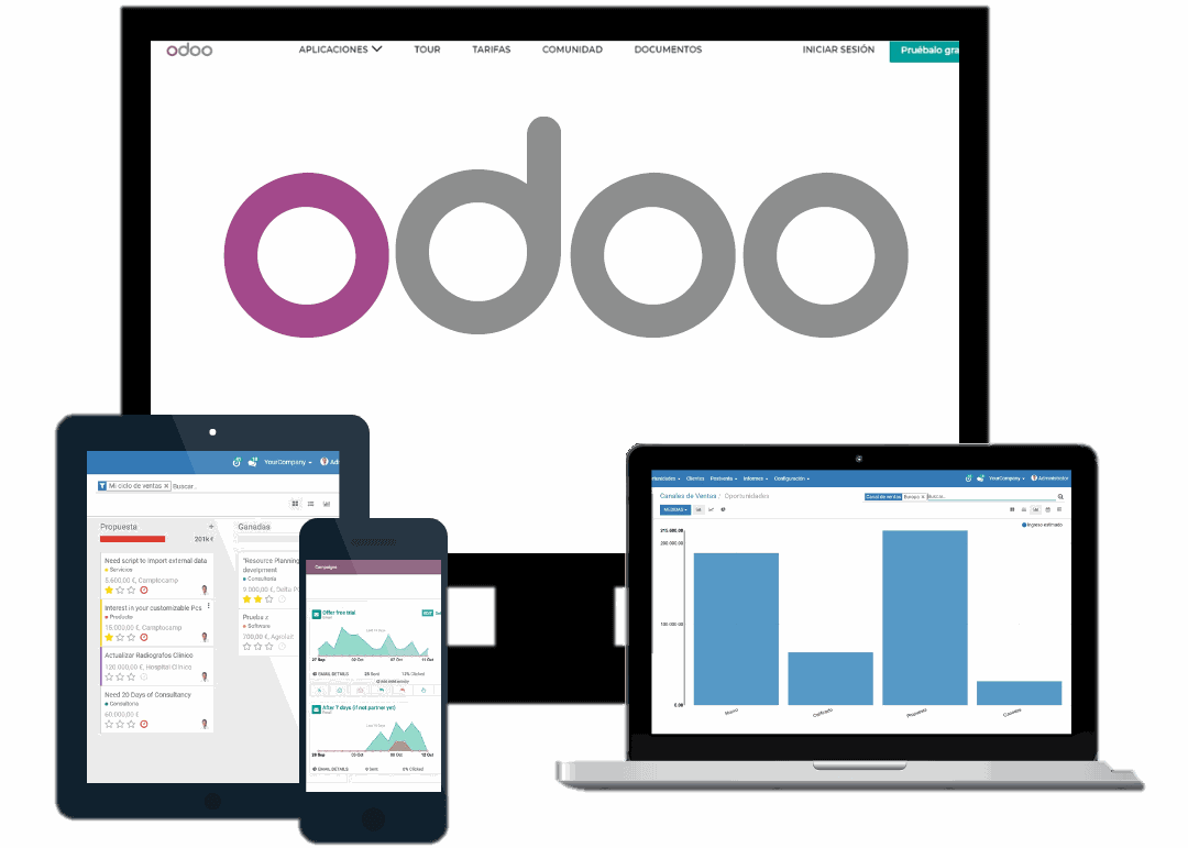 Odoo - Prueba 2 a tres columnas